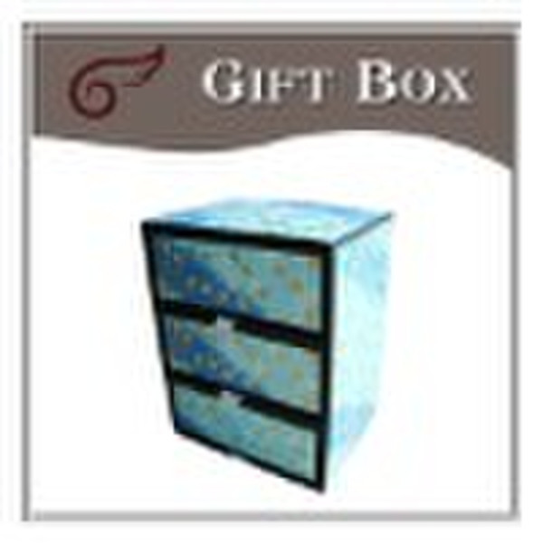 Zarte, BEY gemacht, Blue Flower Drawer Gift Box