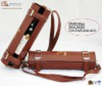 Leather wine carrier