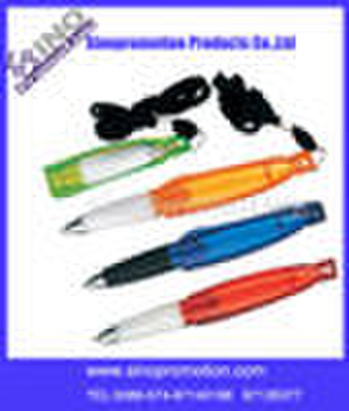 plastic promotional pen with lanyard