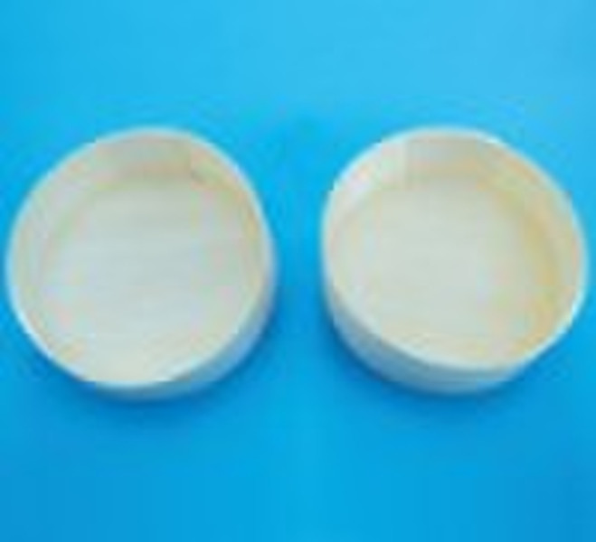 GL451  pine wood round box with cover dia.95mm x h