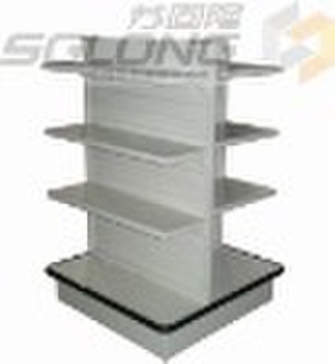 three-way store shelving