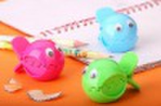 factory plastic pencil sharpener-fish shape