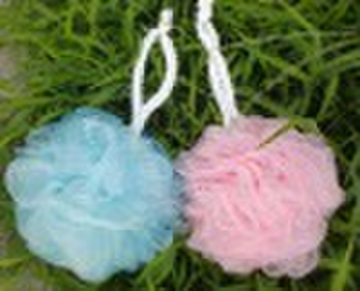 Bath Flower with 50G PE Gauze & PE mesh sponge