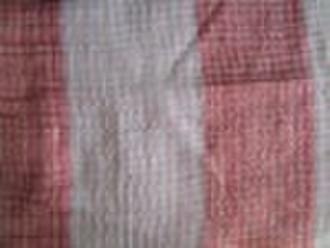 stripe organza/voile sheer curtain fabric