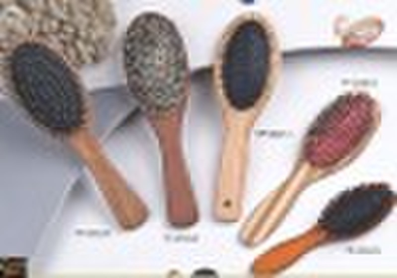 Hair Wig Brush with wild boar bristle