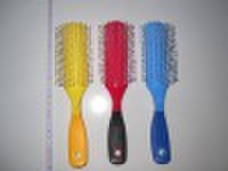 Plastic flat hair brush