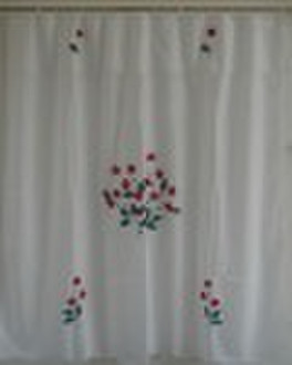 ribbon embroidery shower curtain