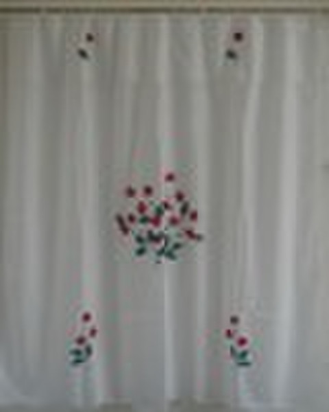 ribbon embroidery shower curtain
