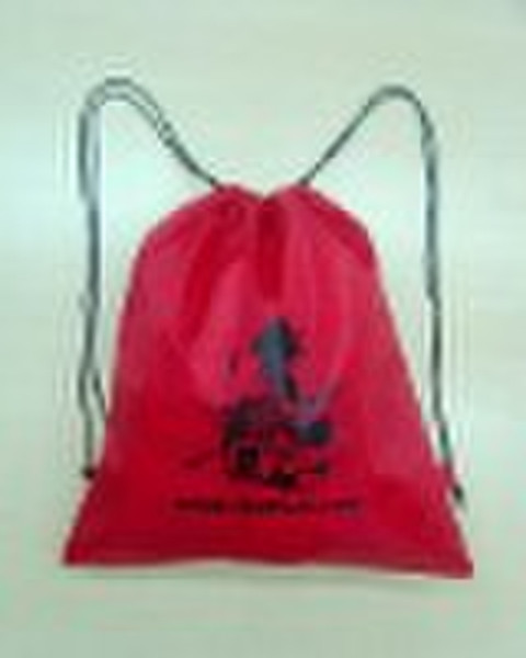 Nylon Drawstring Bag with 1 color printed