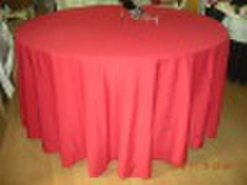 spun polyester table cloth