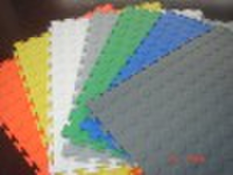 pvc flooring tile for garage and exhibition