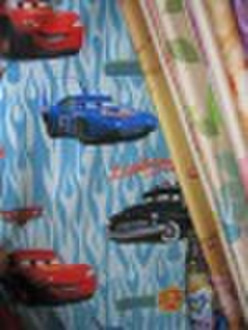 100% polyester cartoon curtain transfer printed fa