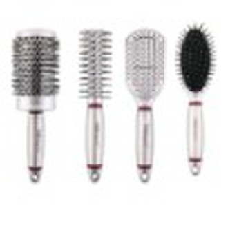 Professional hair brush with gel handle