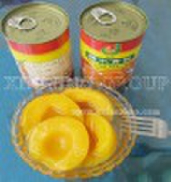 Canned yellow peach