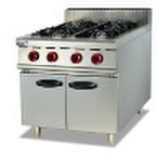 free standing Stainless Steel Gas Range with 4-Bur