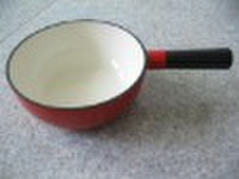 cast iron sauce pot