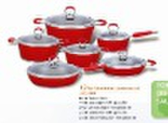 12 pcs Die-cast Aluminium cookware sets