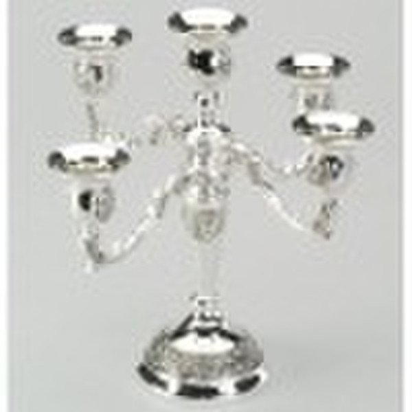 silver plated candle holder