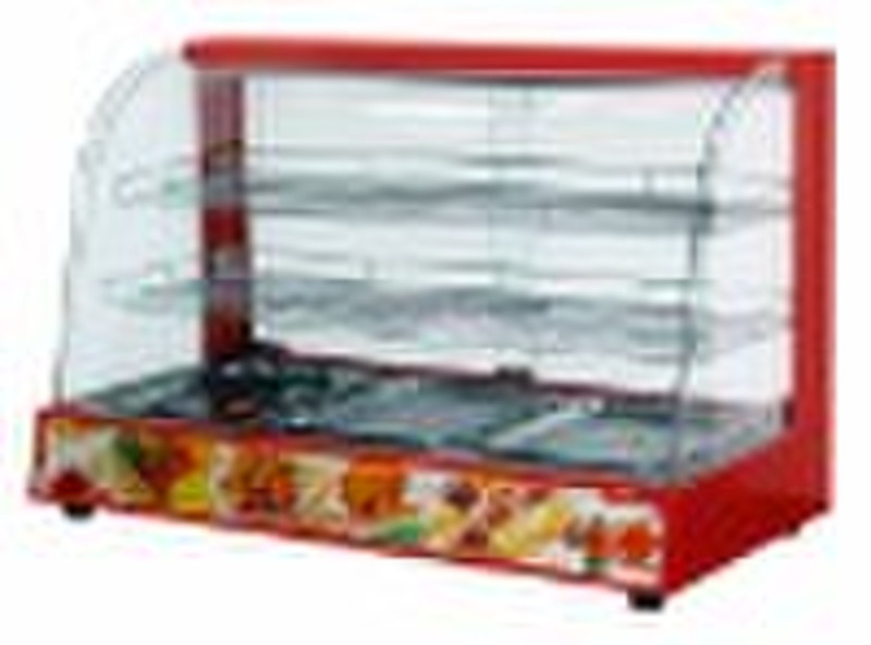 Curved glass warming showcase(2 decks)
