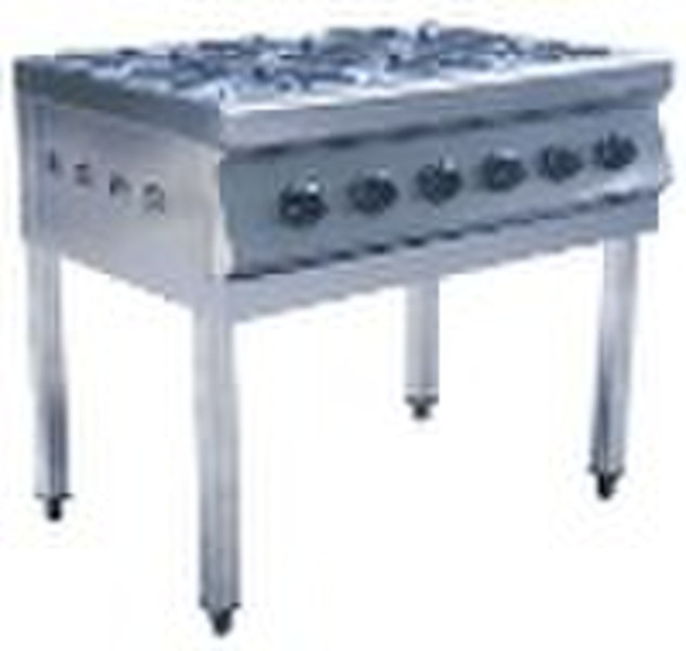 H04 6 burners gas cooker  with foot for kitchen eq