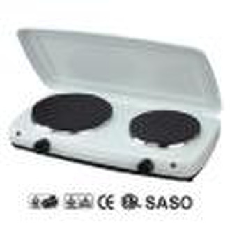 Electric Double Cooking Plate with Lid