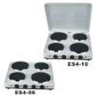 Electric Stove with Four Burner Hot Plates