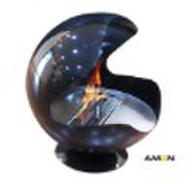 Spherical globe ethanal fireplace