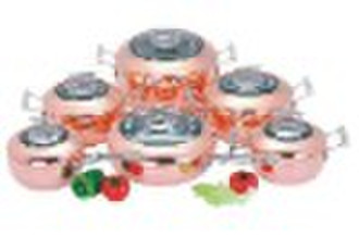 12pcs TRI-PLY Kupfer Cookware Set