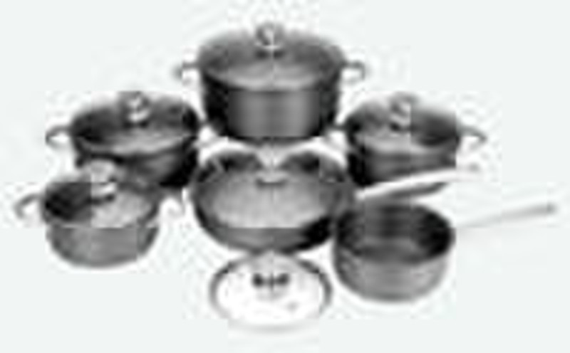 12Pcs Aluminium Cookware Set