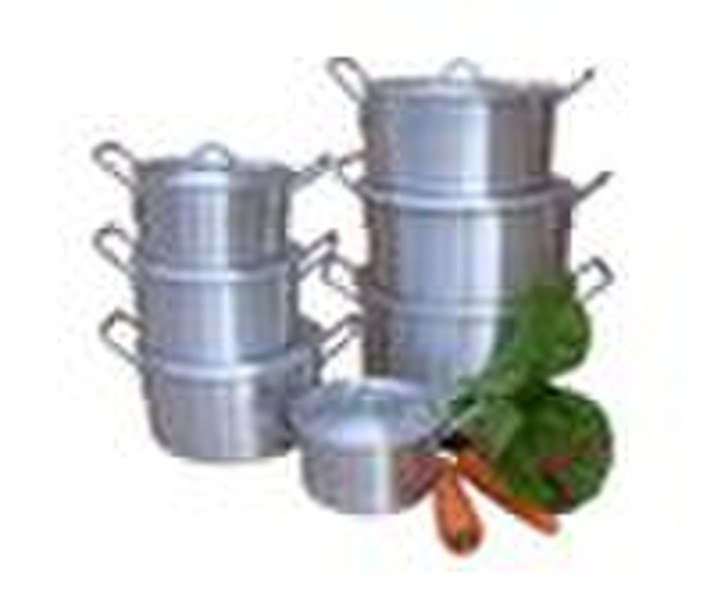 7pcs set aluminum cookware pot