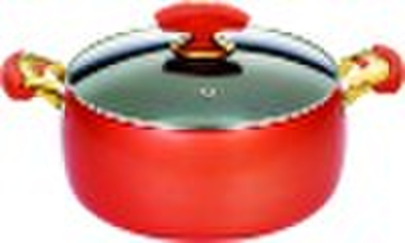 COLORFUL SOFT ANODIZED SAUCE POT(BELLY SHAPE)