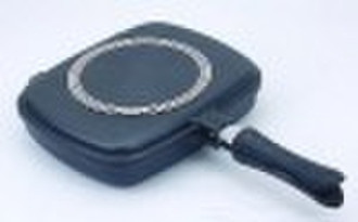 Die-casting Aluminum Non-Stick Double Fry Pan