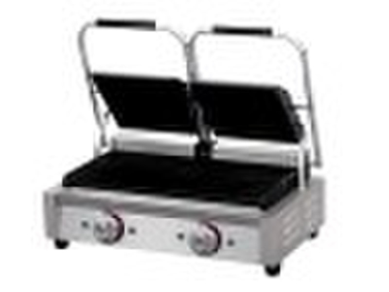 Rise-Fall Style Electric Double Griddle