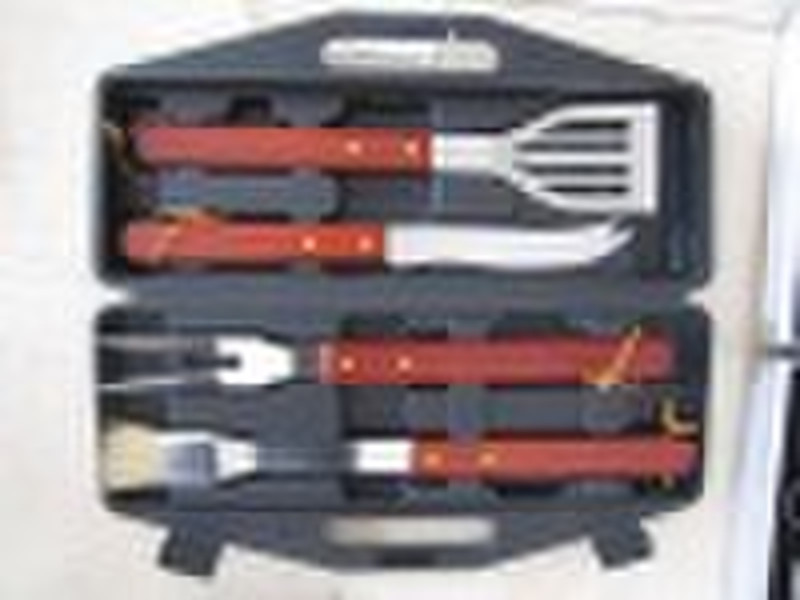 bbq set with plastic case
