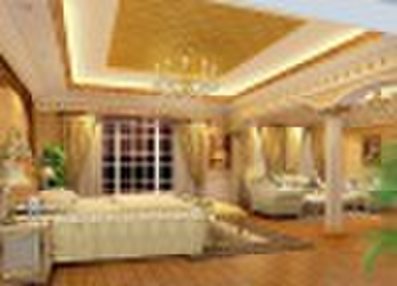 French style and luxury 3D design,villa design,bed