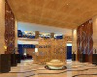 Hotel lobby design,3D interior design and cooperat