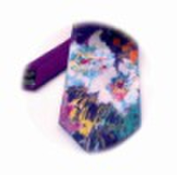 Digital printed silk tie