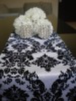 flocking taffeta table runner
