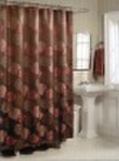 100% polyeter jacquard bathroom shower curtain