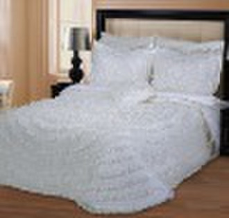 wedding, satin& organza fabric bedspread