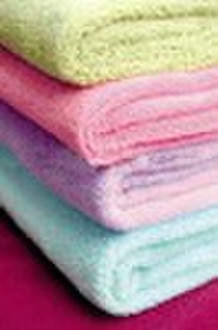 plain-dyed knitted coral fleece fabric