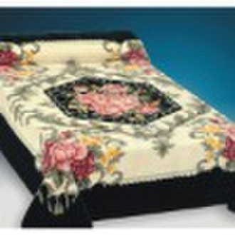 100% polyester carved mink blanket