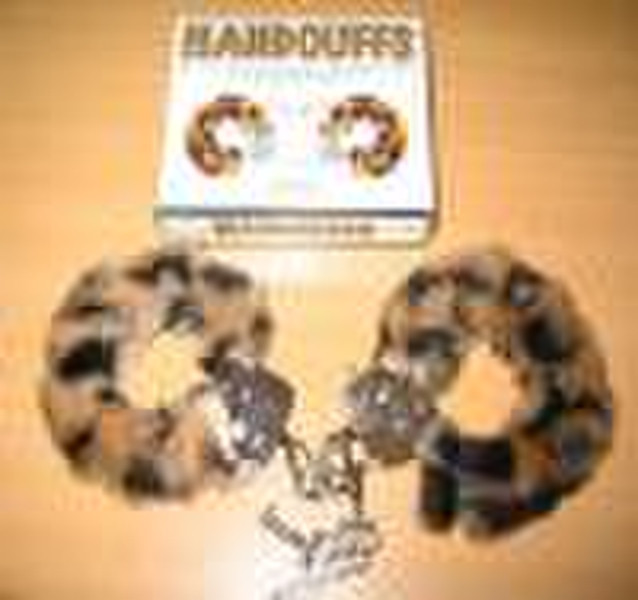 Metal Handcuffs With Furry, Keys & Safety Lock