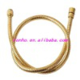 double lock brass shower hose plated by tianium