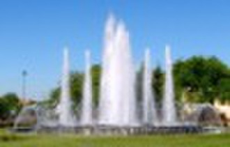 high spray music fountain