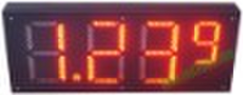 red color led gas price sign