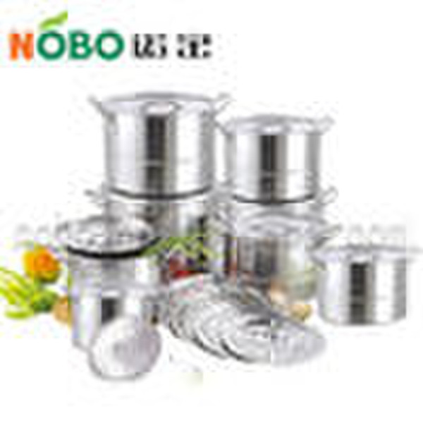 4 Pcs Stainless Steel Steamer Pot