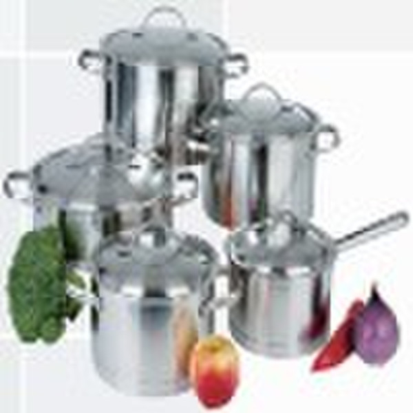 10pc 202 S/S cookware set