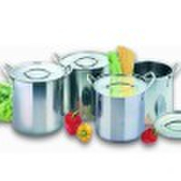 8pcs stainless steel stock pot