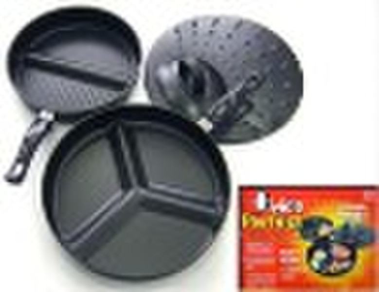 3pcs divided pans